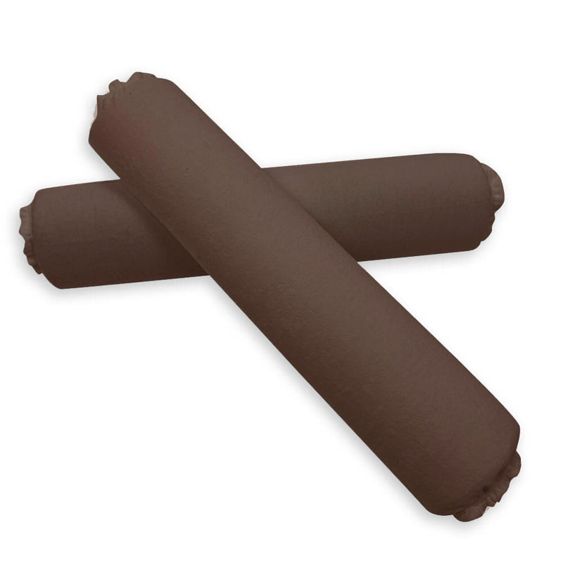 Badstof Knierol Halfrond Overtrek 66cm Chocoladebruin